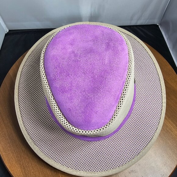 Breeze Suede Sun Hat | American Hat Makers | Lavender | NWT | X-LARGE RARE COLOR - Picture 6 of 11